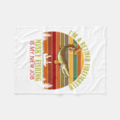 Funny Retired Firefighter New Job Musky Fishing  Fleece Deken (Voorkant (Horizontaal))