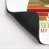 Funny Retired Firefighter New Job Musky Fishing Muismat (Hoek)