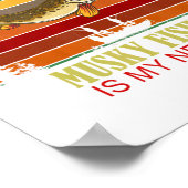 Funny Retired Firefighter New Job Musky Fishing  Poster (Hoek)