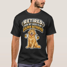 Funny Retired Grandpa Golden Retriever T-shirt