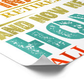 Funny Retired Husband Retirement Quote For A Wife  Poster (Hoek)