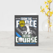 Funny Retired Lice Officer Golf Retirement Gift  Kaart (Gele Bloem)