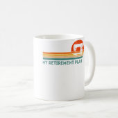 Funny Retired My Retirement Plan Sewing Quilting R Koffiemok (Voorkant rechts)