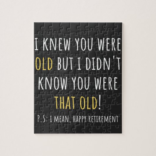 funny retired, retired teacher, verwijdert legpuzzel (Verticaal)