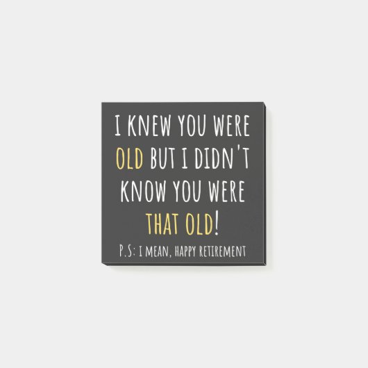 funny retired, retired teacher, verwijdert post-it® notes (Voorkant)