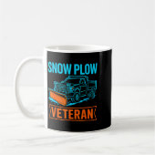 Funny Retired Snow Plow Veteran Winter Clearing Hu Koffiemok (Links)