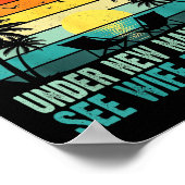 Funny Retired Under New Management See Wife For De Poster (Hoek)