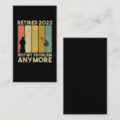 Funny Retirement 2022 Mannen Women Revermoeid Fish Visitekaartje (Voorkant / Achterkant)