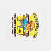 Funny Retirement Bold Inappropriate Funny Gag Gift Fleece Deken (Voorkant (Horizontaal))