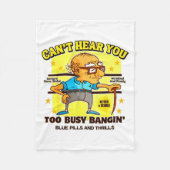 Funny Retirement Bold Inappropriate Funny Gag Gift Fleece Deken (Voorkant)