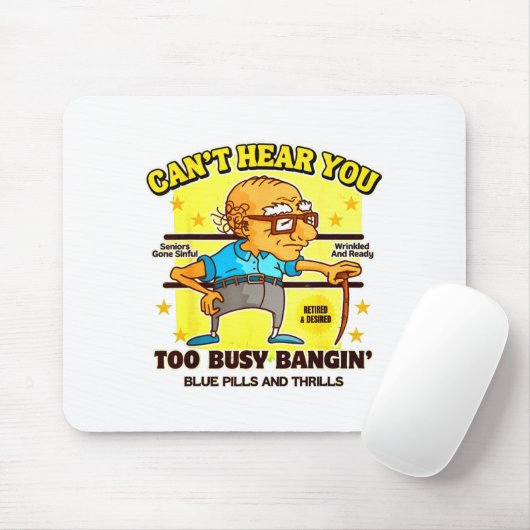 Funny Retirement Bold Inappropriate Funny Gag Gift Muismat (Met muis)