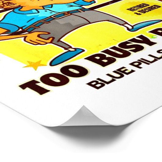 Funny Retirement Bold Inappropriate Funny Gag Gift Poster (Hoek)