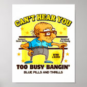 Funny Retirement Bold Inappropriate Funny Gag Gift Poster (Voorkant)