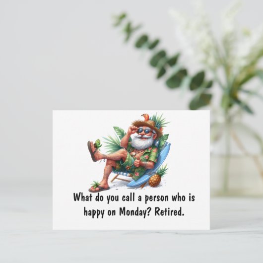 Funny Retirement Briefkaart (Staand voorkant)
