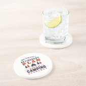 Funny Retirement Camping and Hiking Zandsteen Onderzetter (Zijkant)