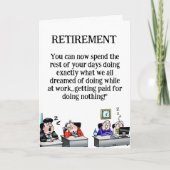 Funny Retirement Card Kaart (Voorkant)