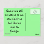 Funny Retirement Cards—Struik'ism humor Briefkaart (Achterkant)