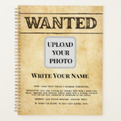 Funny Retirement Coworker Farewell Western Style Planner (Voorkant)