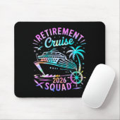 Funny Retirement Cruise 2026 Squad Tie Dye Retired Muismat (Met muis)
