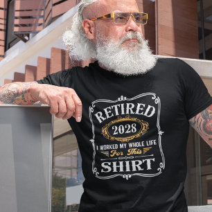 Funny  Retirement Custom Jaar T-shirt