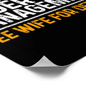 Funny Retirement Design Mannen Dad Retiting Party Poster (Hoek)