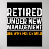 Funny Retirement Design Mannen Dad Retiting Party Poster (Voorkant)