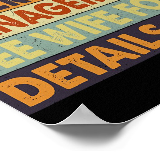 Funny Retirement Design Mannen Dad Retiting Party Poster (Hoek)