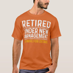 Funny Retirement Design Mannen Dad Retiting Party T-shirt