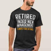 Funny Retirement Design Mannen Dad Retiting Party T-shirt (Voorkant)