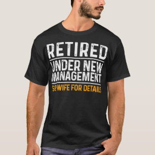 Funny Retirement Design Mannen Dad Retiting Party T-shirt