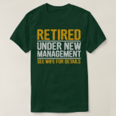Funny Retirement Design Mannen Dad Retiting Party  T-shirt (Design voorkant)