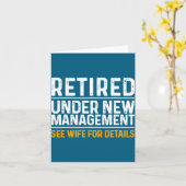 Funny Retirement Design Men Dad Retiring Party  Kaart (Gele Bloem)