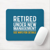 Funny Retirement Design Men Dad Retiring Party  Muismat (Met muis)