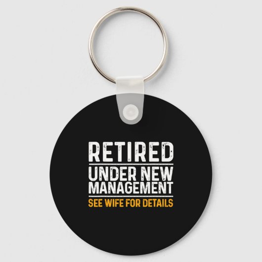 Funny Retirement Design Men Dad Retiring Party Sleutelhanger (Voorkant)