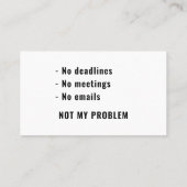 Funny Retirement Gag Humor de Legende heeft gepens Visitekaartje (Achterkant)