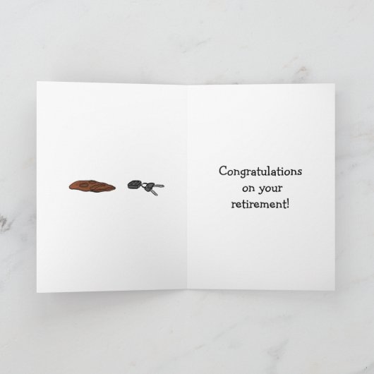 Funny Retirement Gefeliciteerd Card Kaart (Binnen)