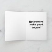 Funny Retirement Gefeliciteerd Wenskaart Kaart (Binnen)