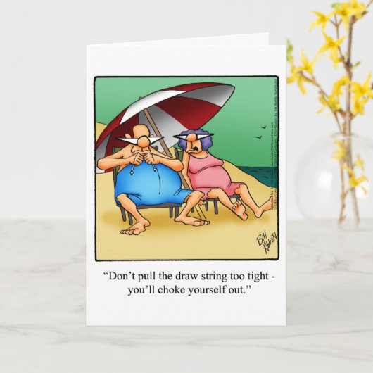 Funny Retirement Gefeliciteerd Wenskaart Kaart (Gele Bloem)