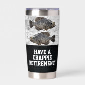 Funny Retirement Gevist Crappie Pun Gift Geïsoleerde Drinkbeker (Voorkant)