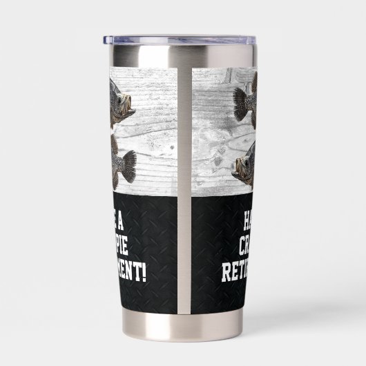 Funny Retirement Gevist Crappie Pun Gift Geïsoleerde Drinkbeker (Rechts)