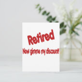 Funny Retirement Gezegde Briefkaart (Staand voorkant)