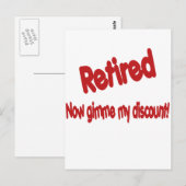 Funny Retirement Gezegde Briefkaart (Voorkant / Achterkant)