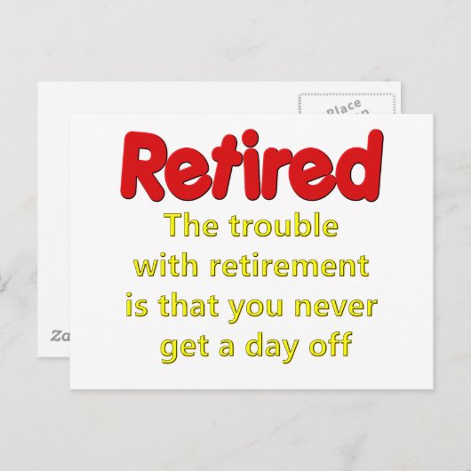 Funny Retirement Gezegde Briefkaart (Voorkant / Achterkant)