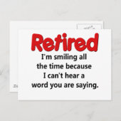 Funny Retirement Gezegde Briefkaart (Voorkant / Achterkant)