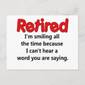 Funny Retirement Gezegde Briefkaart (Voorkant)