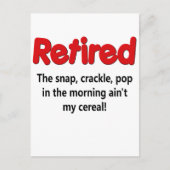 Funny Retirement Gezegde Briefkaart (Voorkant)