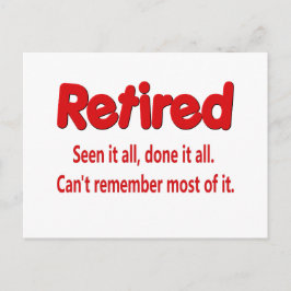 Funny Retirement Gezegde Briefkaart