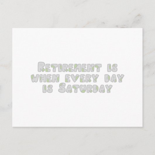 Funny Retirement Gezegde Briefkaart (Voorkant)