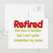 Funny Retirement Gezegde Briefkaart (Voorkant / Achterkant)