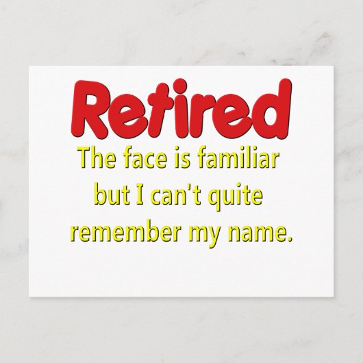 Funny Retirement Gezegde Briefkaart (Voorkant)